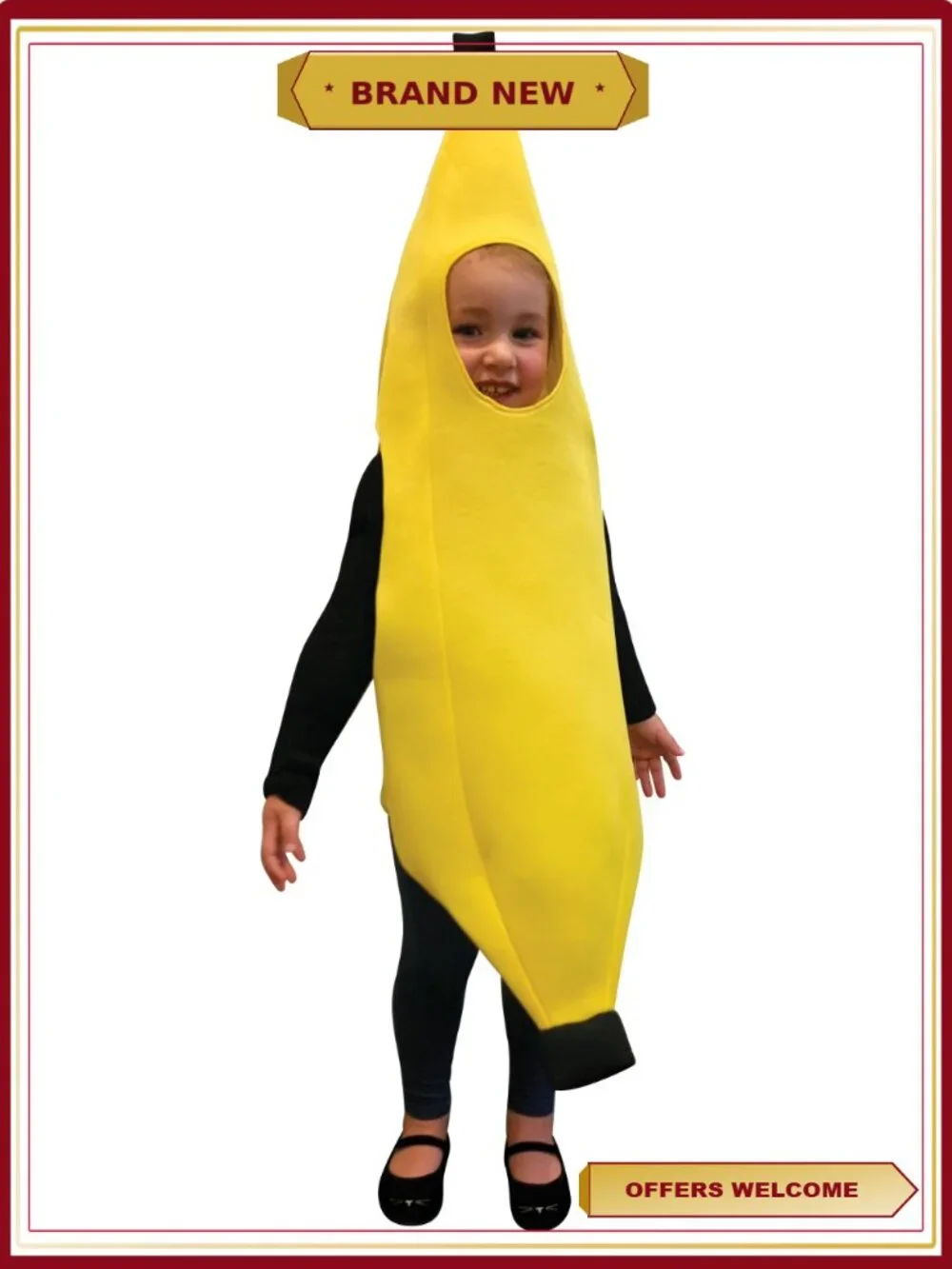 Ultimate Banana Fruit Dress Up Halloween Costume Child Size 3-4